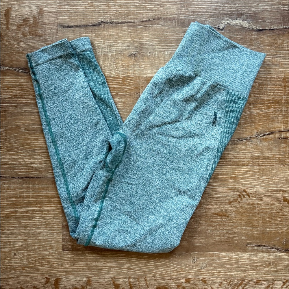 Gymshark Flex Leggings Women's L Green Marl High Waist